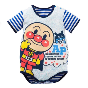 新款网红宝宝面包头超人童装连体衣哈衣婴儿衣服包屁衣爬服夏可爱