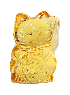 黄色金鼠旺财生效转运水晶琉璃