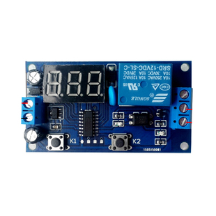 时控开关间歇性循环开关倒计时控制器延时接通断开继电器模块12v