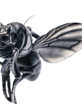 渡鸦专属手工纯银入侵者吊坠黄蜂