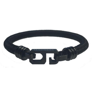 香港潮牌救生绳六字扣数字男女钛钢手链明星网红同款情侣嘻哈手环