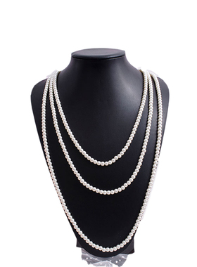 小香风多层法式复古旗袍珍珠项链