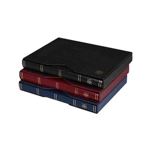 德国灯塔原装经典32页16张A4黑底豪华带防尘套外封套邮票插册大容量收纳年册纪念空册龙钞龙币