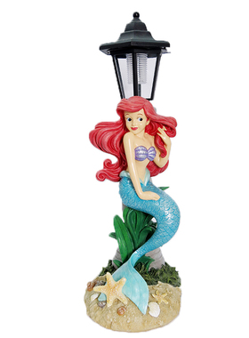 太阳能灯白雪公主家居客厅摆件