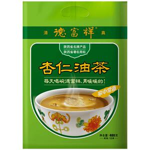 德富祥油茶面陕西果仁油茶食品油茶早餐代餐粉杏仁咸480g