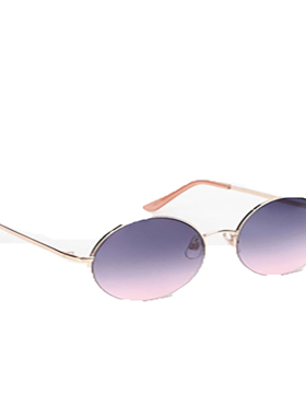 美国代购嬉皮圆形渐变太阳镜