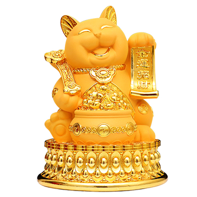 招财猫金色实用装饰送人开业礼品