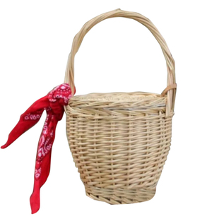 柳编竹编藤编手提篮菜篮子礼品篮购物篮编织花篮大号田园野餐篮