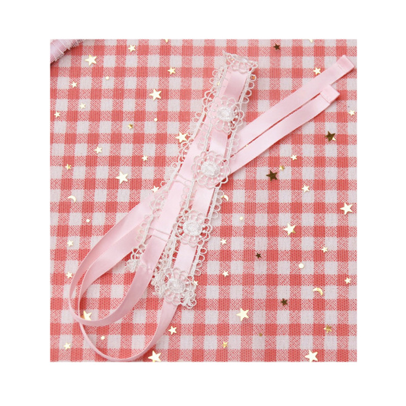 宽2.5CM蕾丝项链日系软妹洋装小裙子配饰lolita脖子装饰品jsk颈带