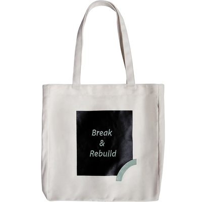 新款丝印立体刺绣纯棉帆布包