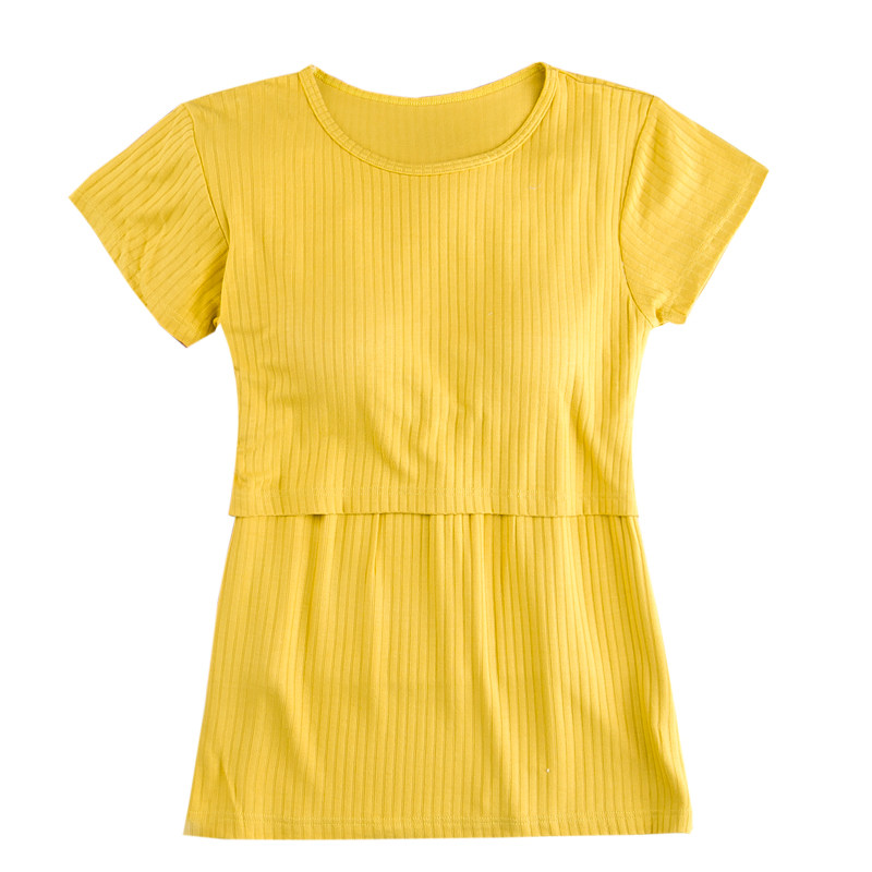 产前哺乳七分裤喂奶半袖家居服