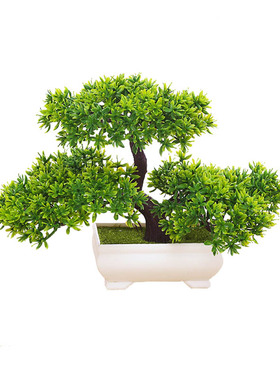 仿真迎客松植物盆栽室内绿植