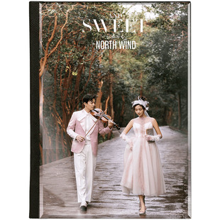 彼客婚纱照水晶相册制作高端影楼儿童纪念册定制婚庆结婚孕妇影集