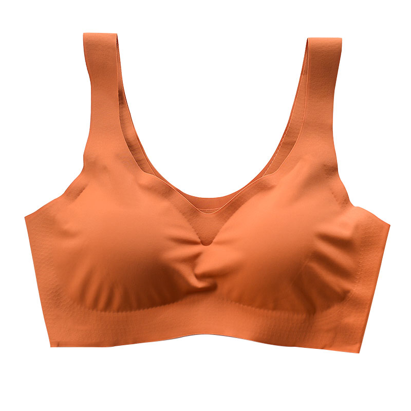 無痕美背內(nèi)衣女無鋼圈大碼文胸聚攏薄款收副乳裹胸運動背心式抹胸