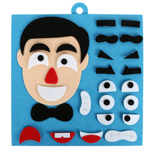 幼儿园生活区角玩具五官贴表情启蒙教具手工小班益智区域自制材料