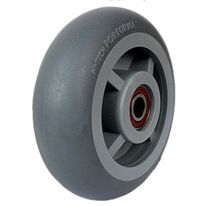 5寸6寸8寸4寸超静音实心橡胶轮重型橡胶万向轮平板车手推车轮子