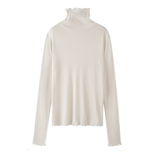 网纱蕾丝秋季新款叠穿打底衫女薄款高领纱衣内搭防晒长袖洋气上衣