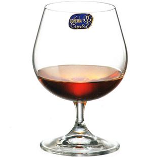 【买5送1】捷克进口BOHEMIA水晶玻璃白兰地杯洋酒杯红酒杯高脚杯