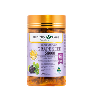 澳洲进口Healthy Care HC高浓度葡萄籽胶囊300粒原花青素精华OPC