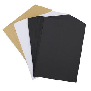 A4 120g黑白卡纸A3激光喷墨名片打印纸绘画硬卡牛皮卡纸 200g加厚加长牛皮纸 A3+手工彩绘模型艺术卡纸100张