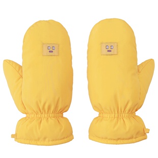 云朵工厂冬季保暖羽绒手套加厚骑车挂脖手套滑雪防寒连指加绒手套