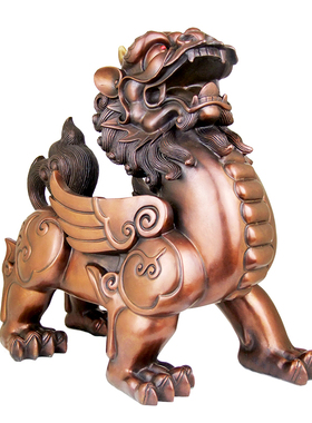 台湾祥狮纯铜貔貅招财工艺品
