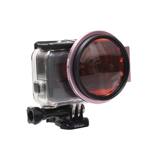 gopro hero7/6/5潜水红滤镜套装狗7增倍近摄偏振镜原装防水壳配件