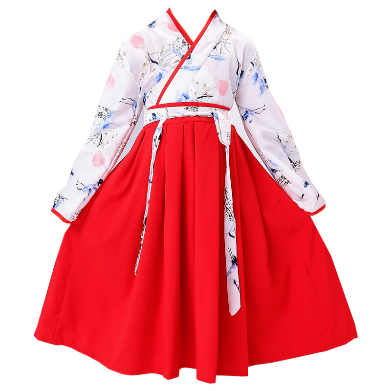 女童汉服鞋子女学生百搭民族风古风布鞋绣花鞋六一演出搭配鞋子