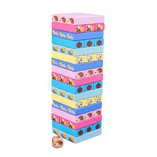 儿童叠叠高堆积木叠叠乐层层叠推抽积木塔桌面游戏益智玩具抽抽乐