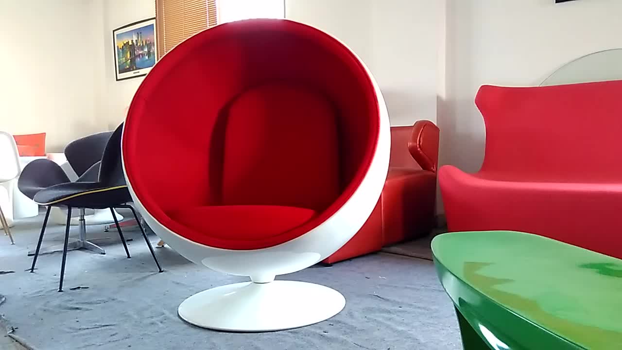 Modern Designer Egg Pod Fiberglass Durable Ball Chair ...