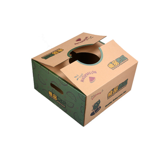 8424西瓜包装盒4个装麒麟西瓜礼盒装纸箱水果包装盒厂家直销现货