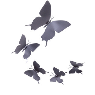 包邮 仿真蝴蝶假蝴蝶蜻蜓黑白凤蝶尾蝶婚庆装饰饰品墙面装饰品