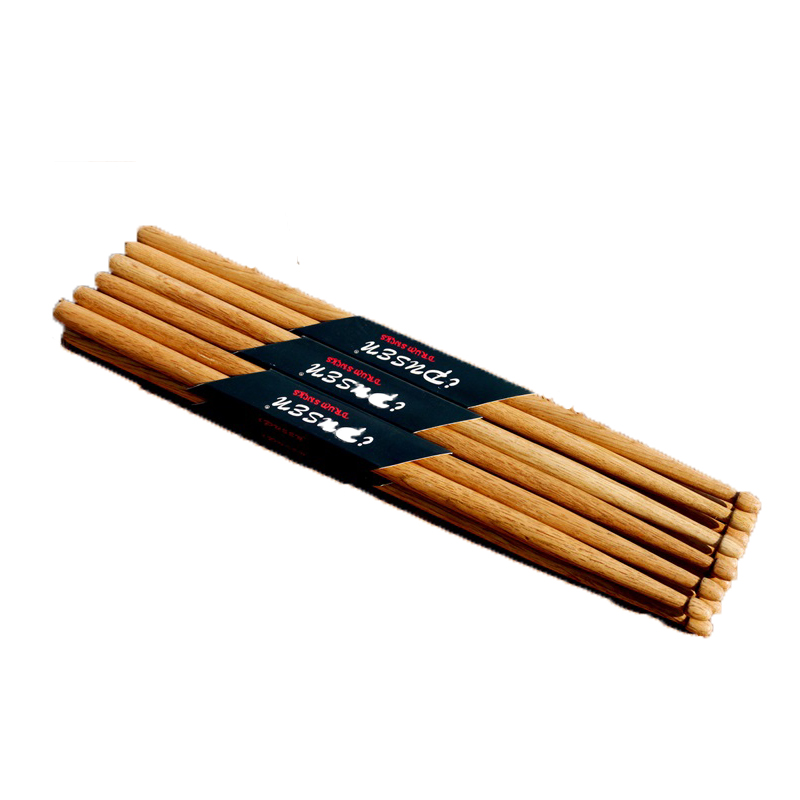 ipusen架子鼓鼓棒5A鼓槌7A美國(guó)橡木打鼓棍兒童練習(xí)鼓錘鼓棍買2送1