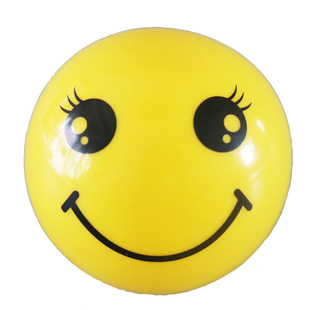 0-3岁婴幼儿弹力小皮球3寸笑脸哈哈球手抓球开心球感统刺刺球玩具