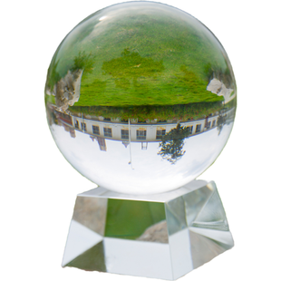 K9超清纯透明水晶球玻璃珠桌面摆件实心光滑生日女孩装饰摄影拍照