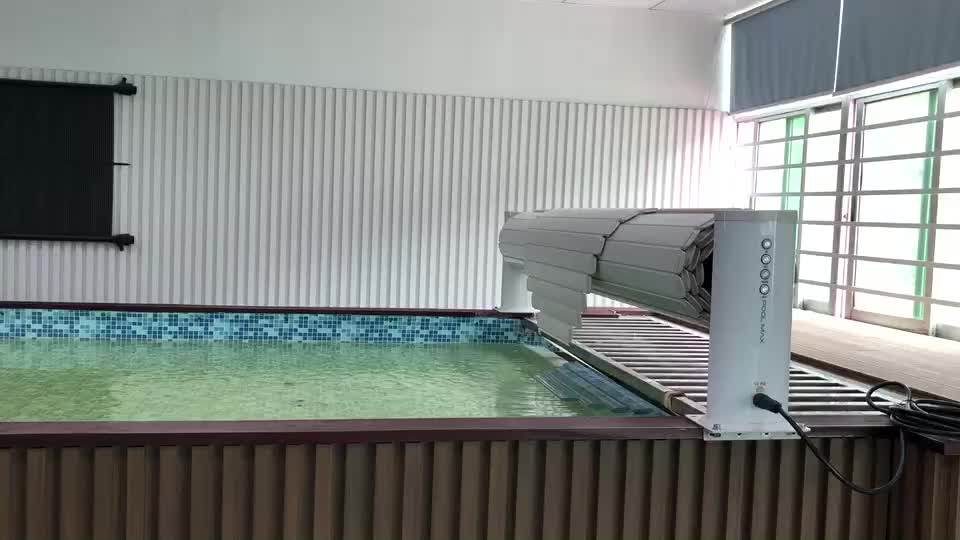 Custom Made Plastic Automatic Swimming Pool Covers With 12vdc Tubular