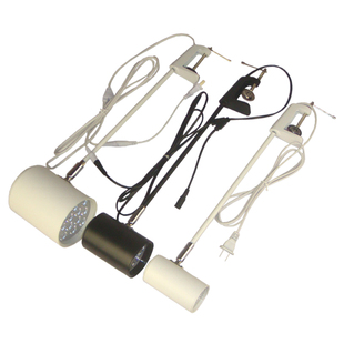 铝夹子LED射灯家电大卖场横装长杆射灯标摊展览灯广交会展会射灯