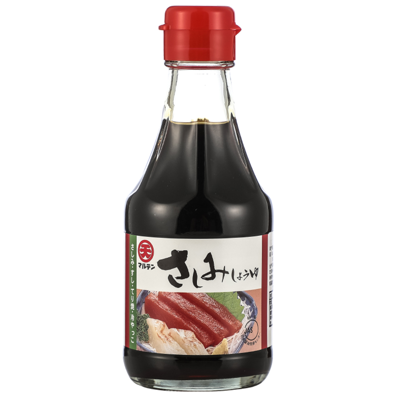 日本進(jìn)口丸天刺身醬油200ml料理三文魚片海鮮汁豆撈魚生壽司醬油
