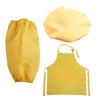 儿童厨师帽围裙套装++简约帽子