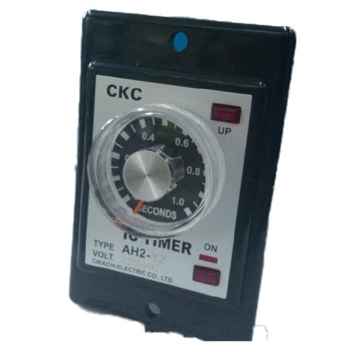 正品松菱CKC通电延迟24vdc110vac时间继电器380v220v可调AH2-y/y2