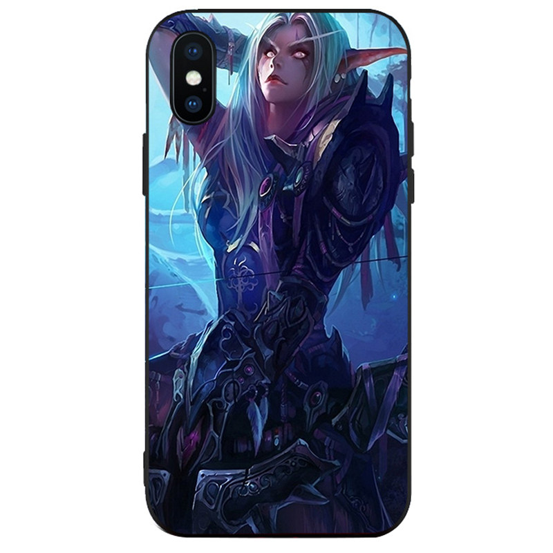 魔兽世界巫妖王iPhoneXR手机壳XSMAX适用6s伊利丹5se熊猫酒仙7/8P