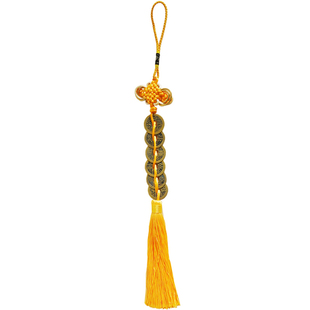 5五帝钱6六帝铜钱挂件真品铜仿古代五地弟武帝6吊钱门槛专用红黄