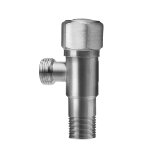 304不锈钢内外丝三角阀热水器马桶四分内丝牙八字止水阀明阀DN15