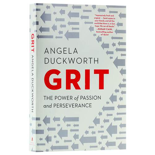 坚毅 英文原版 Grit: The Power of Passion and Perseverance 进口图书 英文原版书 英文书 自我提升 成功励志
