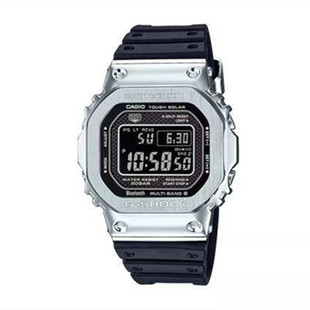 CASIO卡西欧G-SHOCK光能电波蓝牙金属方块GMW-B5000-1 B5000G-1/2