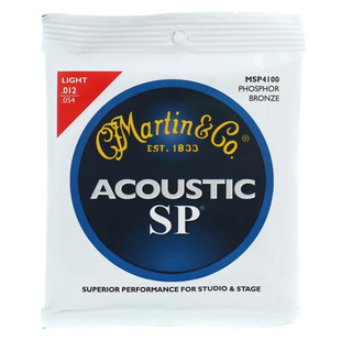 Martin马丁 吉他琴弦三套装MA540黄磷铜民谣木吉他弦线一套6根012