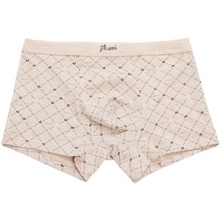 3条 四角内裤男士棉质中腰平角青年短裤中学生男孩裤衩薄款顶呱呱