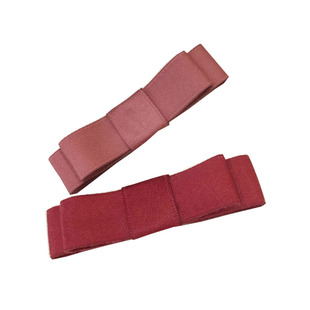 原创手工韩国发饰简约双层丝带缎带蝴蝶结发夹边夹刘海夹皮筋发圈