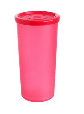散漫一世特百惠真品塑料便携保鲜密封防漏纯色小矮人彩运杯170ML