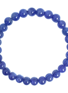 小众坦桑石水晶海洋之心轻奢手串